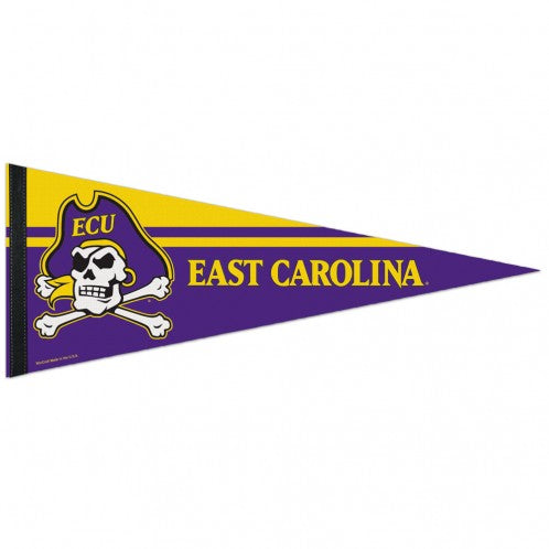 East Carolina Pirates Pennant 12x30 Premium Style - Special Order