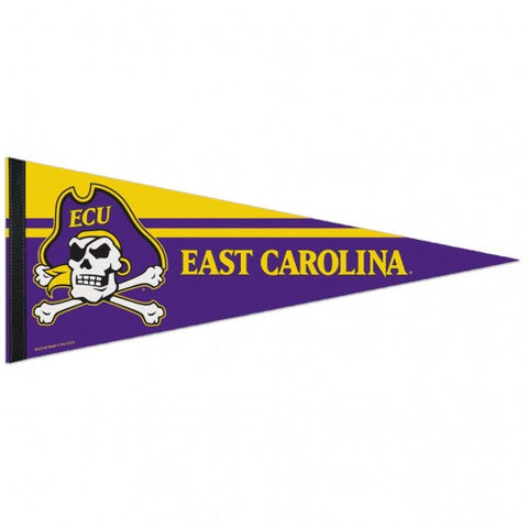 East Carolina Pirates Pennant 12x30 Premium Style - Special Order