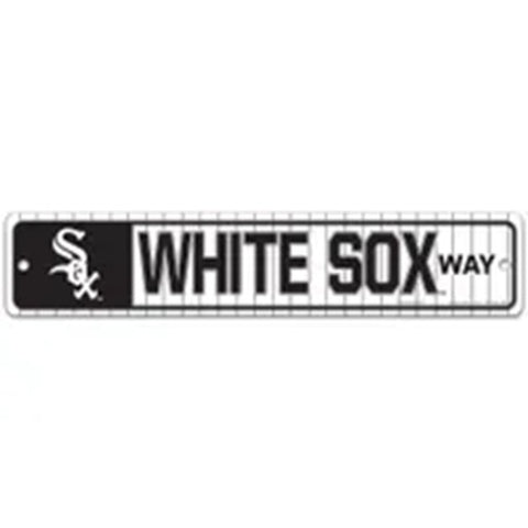 Chicago White Sox Sign 3.75x19 Plastic Street Style - Special Order