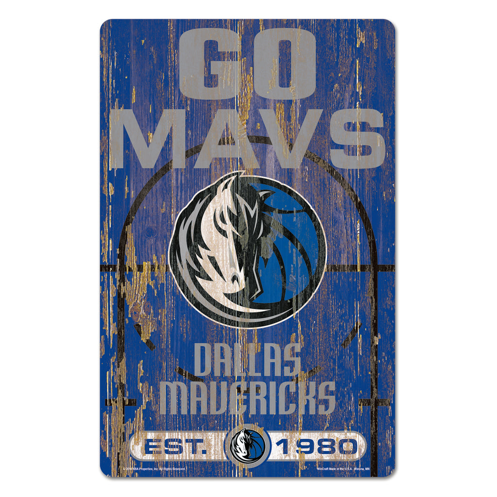 Dallas Mavericks?ÿ Sign 11x17 Wood Slogan Design