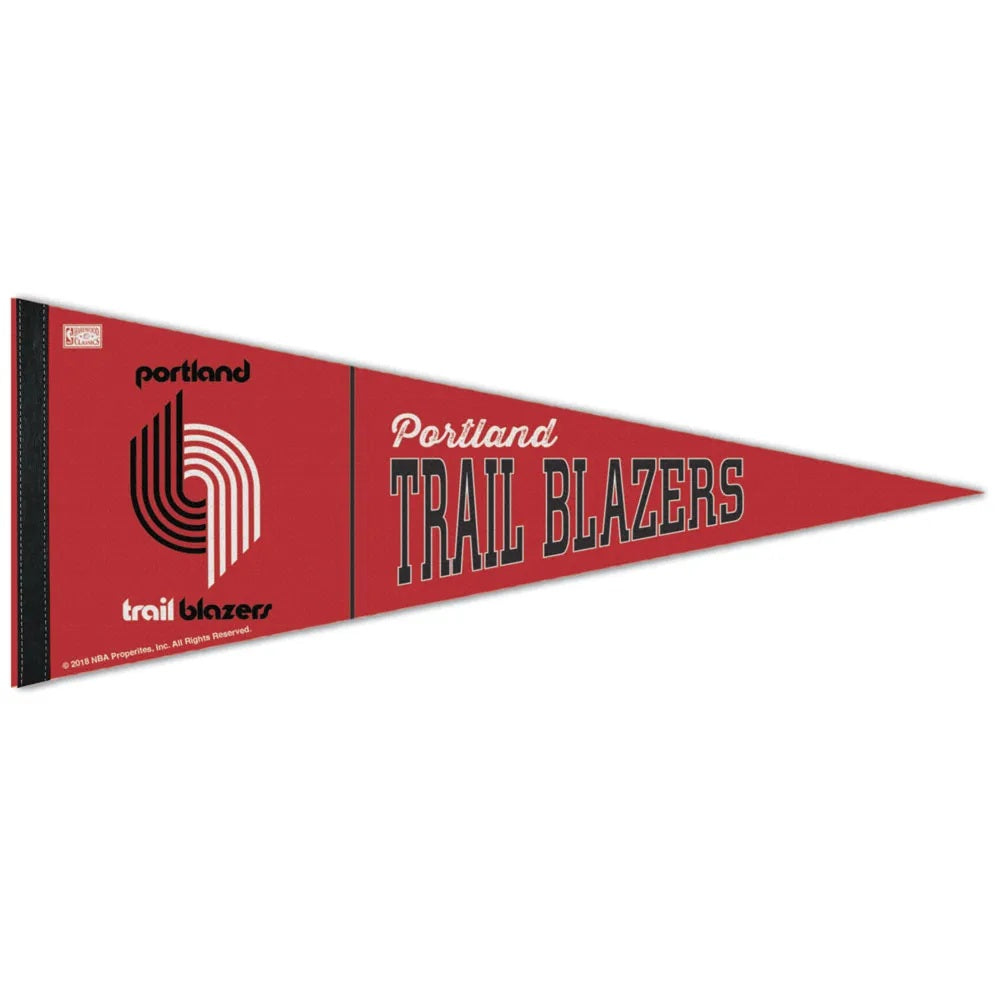 Portland Trail Blazers Pennant 12x30 Premium Style Hardwoods Design - Special Order