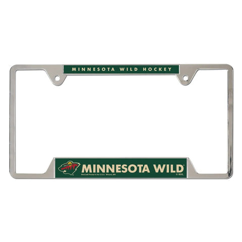 Minnesota Wild License Plate Frame Metal