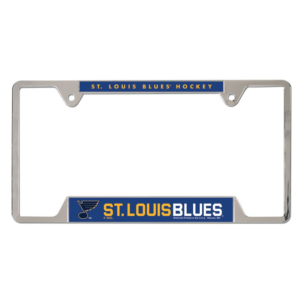 St. Louis Blues License Plate Frame Metal - Special Order
