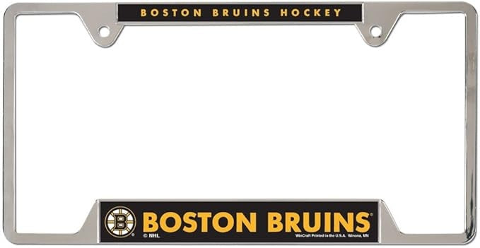 Boston Bruins License Plate Frame Metal