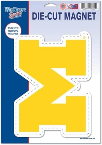 Michigan Wolverines Magnet 6.25x9 Die Cut Logo Design - Special Order