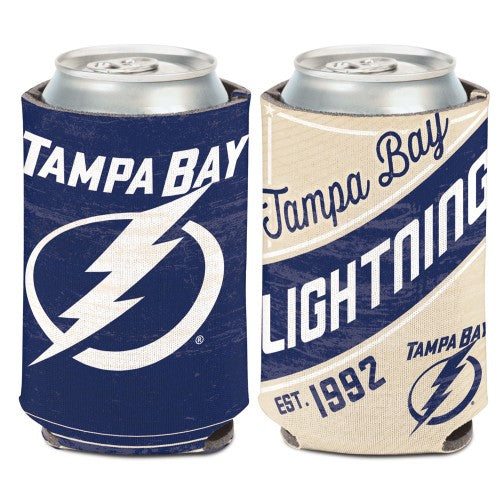 Tampa Bay Lightning Can Cooler Vintage Design - Special Order
