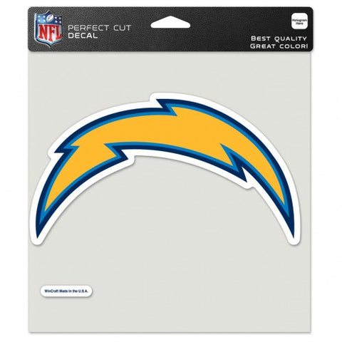 Los Angeles Chargers Decal 8x8 Perfect Cut Color Alternate Design
