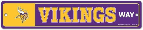Minnesota Vikings Sign 3.75x19 Plastic Street Style - Special Order