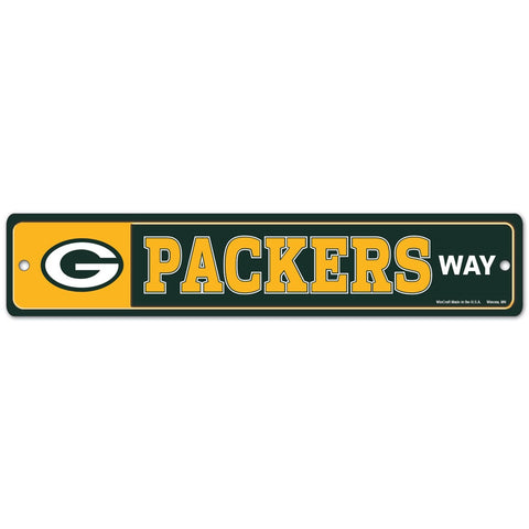 Green Bay Packers Sign 3.75x19 Plastic Street Style - Special Order