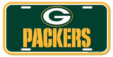 Green Bay Packers License Plate Plastic