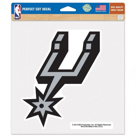 San Antonio Spurs Decal 8x8 Perfect Cut Color - Special Order