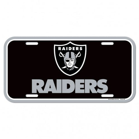 Las Vegas Raiders License Plate Plastic