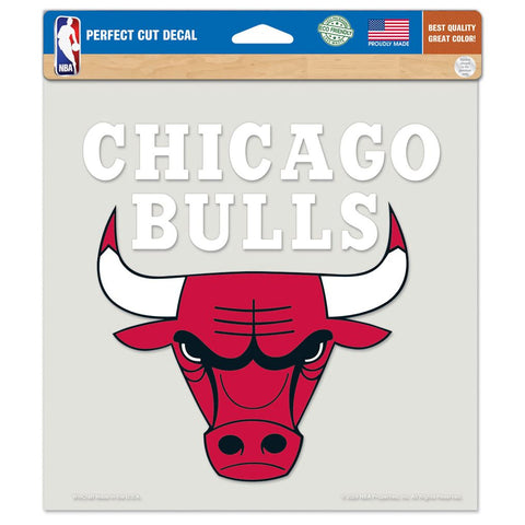 Chicago Bulls Decal 8x8 Perfect Cut Color - Special Order