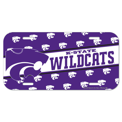 Kansas State Wildcats License Plate Plastic - Special Order