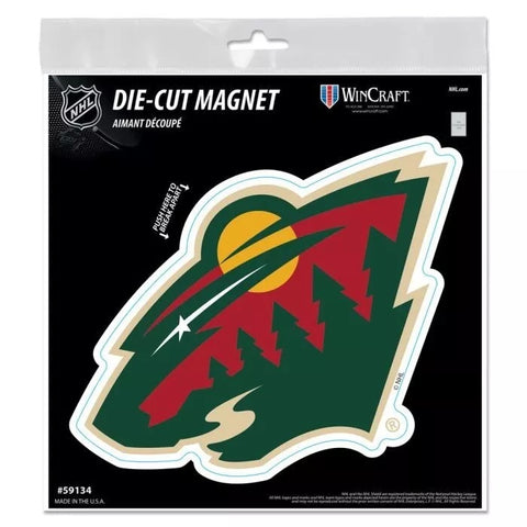 Minnesota Wild Magnet 6.25x9 Die Cut Logo Design - Special Order