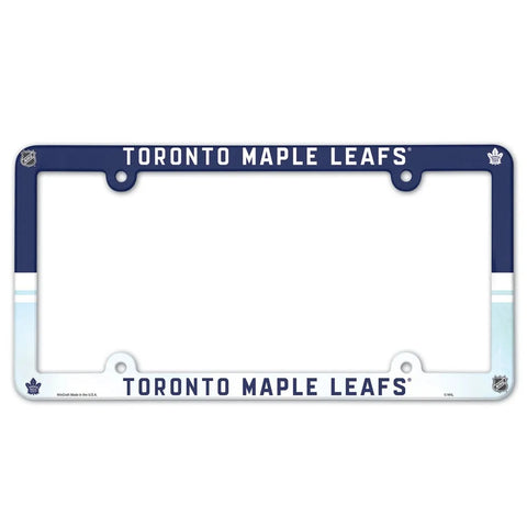 Toronto Maple Leafs License Plate Frame Plastic Full Color Style