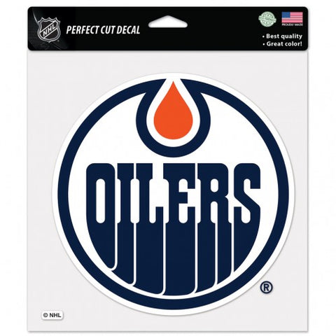 Edmonton Oilers Decal 8x8 Perfect Cut Color - Special Order