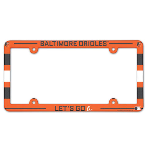 Baltimore Orioles License Plate Frame - Full Color