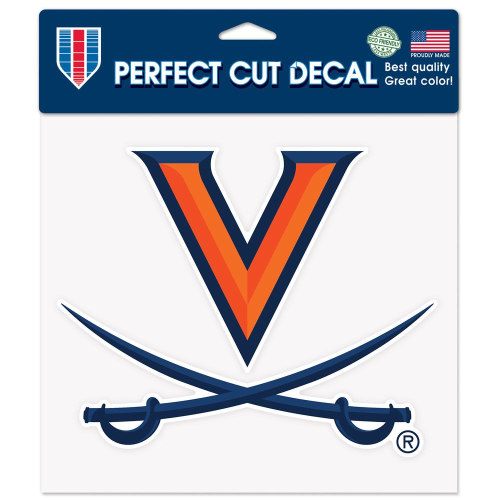 Virginia Cavaliers Decal 8x8 Perfect Cut Color - Special Order