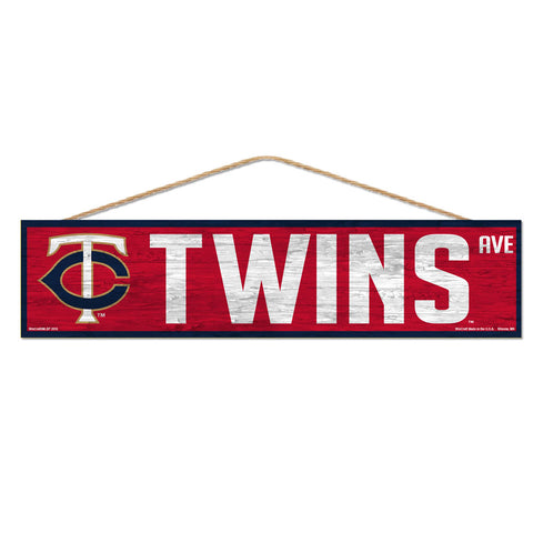 Minnesota Twins Sign 4x17 Wood Avenue Design - Special Order