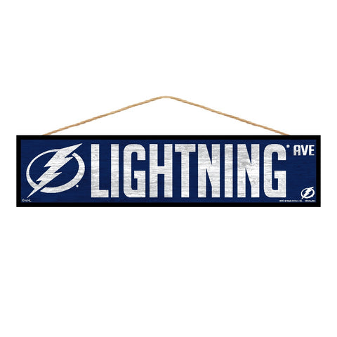 Tampa Bay Lightning Sign 4x17 Wood Avenue Design - Special Order