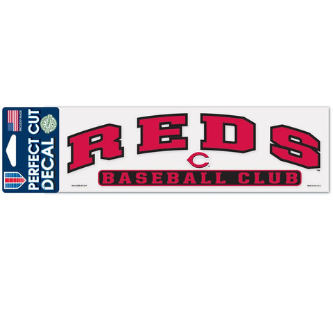Cincinnati Reds Decal 3x10 Perfect Cut Color