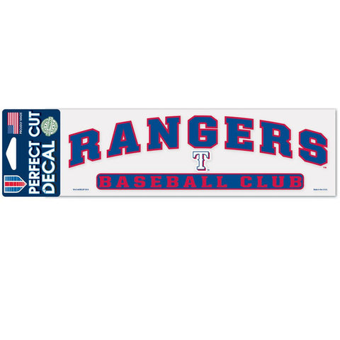 Texas Rangers Decal 3x10 Perfect Cut Color