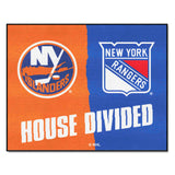 NHL House Divided Mat - Islanders / Rangers
