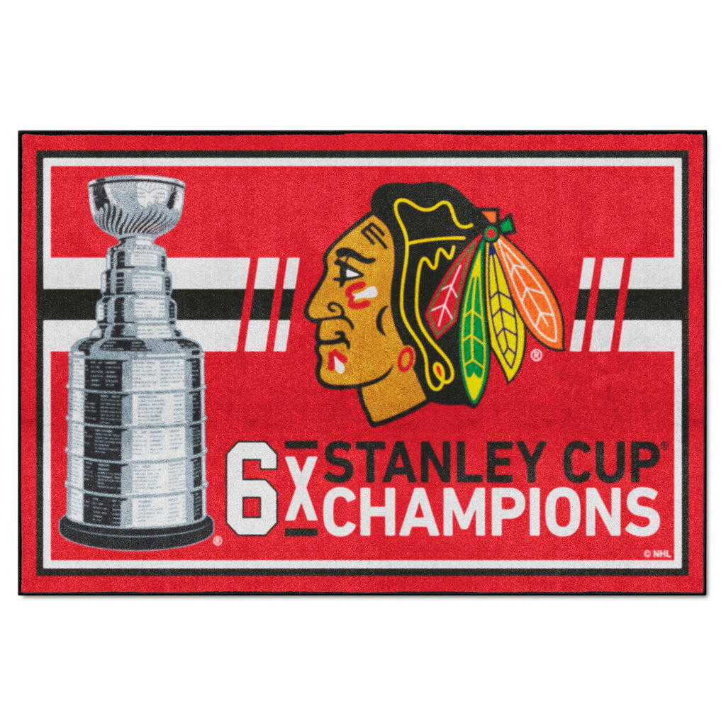 NHL - Chicago Blackhawks 5x8 Rug