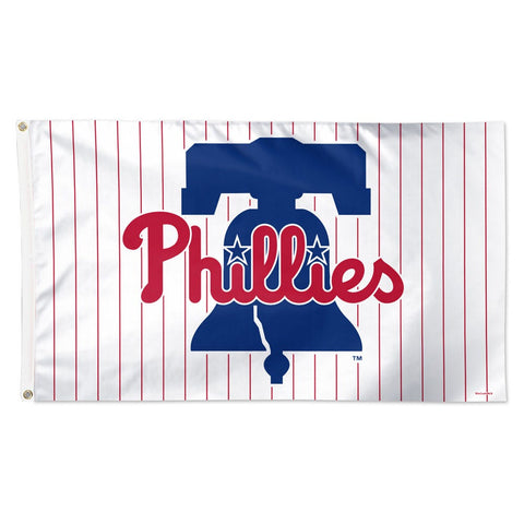 Philadelphia Phillies Flag 3x5 Deluxe Style Pinstripe Special Order