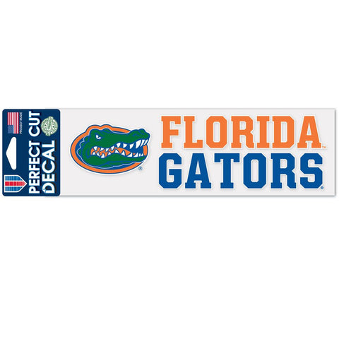 Florida Gators Decal 3x10 Perfect Cut Wordmark Color