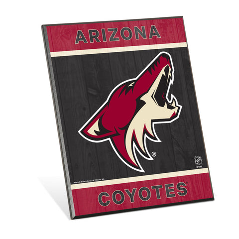 Arizona Coyotes Sign 8x10 Wood