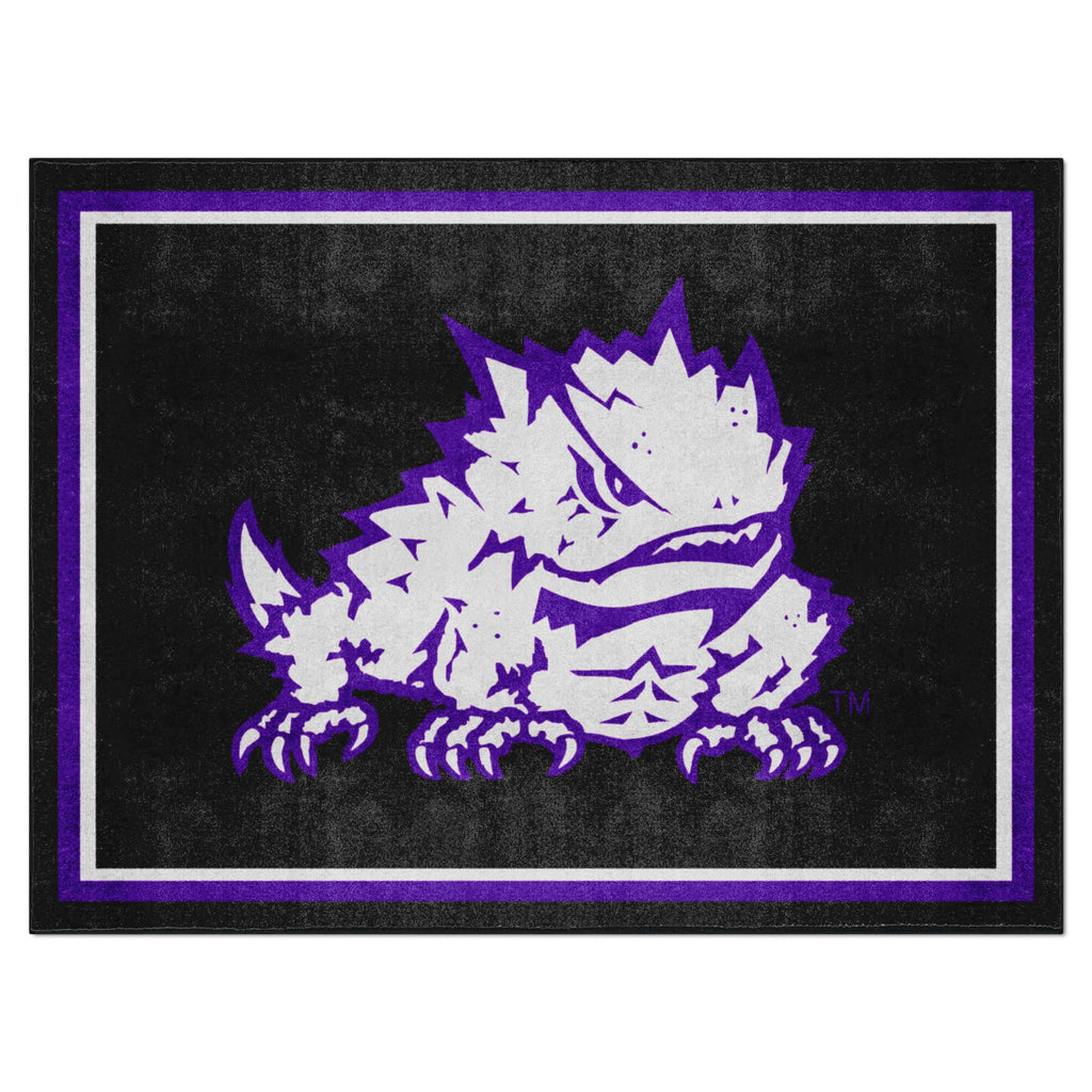Texas Christian University  8x10 Rug