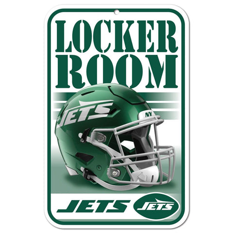 New York Jets Sign 11x17 Plastic Locker Room Design