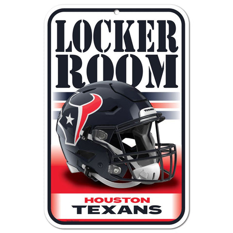 Houston Texans Sign 11x17 Plastic Locker Room Design