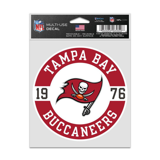 Tampa Bay Buccaneers Decal 3.75x5 Patch Fan