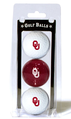 Oklahoma Sooners 3 Pack of Golf Balls - Special Order