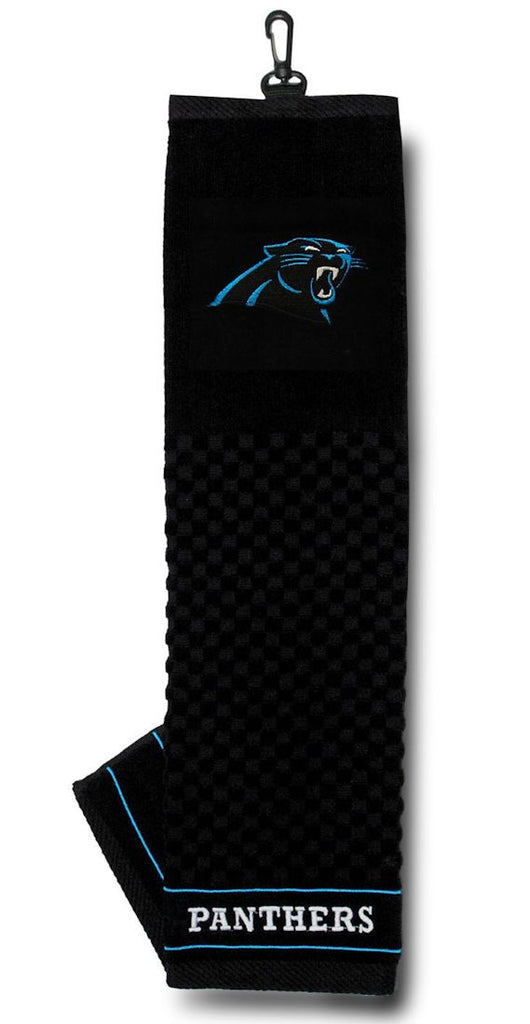 Carolina Panthers Golf Towel 16x22 Embroidered - Special Order
