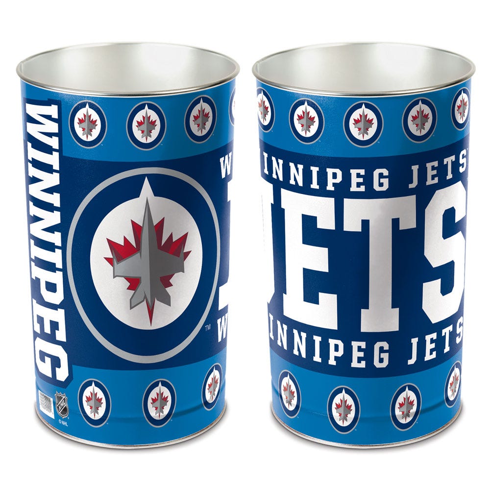 Winnipeg Jets Wastebasket 15 Inch - Periodic Restock