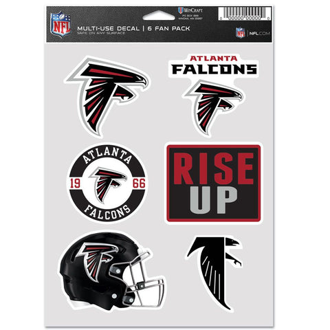 Atlanta Falcons Decal Multi Use Fan 6 Pack