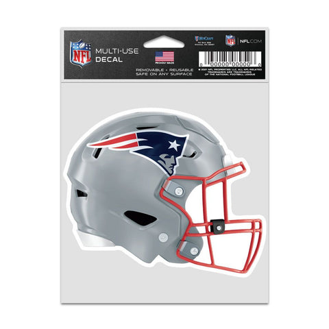 New England Patriots Decal 3.75x5 Helmet Fan