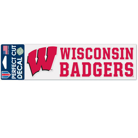 Wisconsin Badgers Decal 3x10 Perfect Cut Color