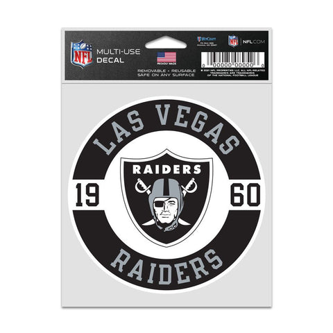 Las Vegas Raiders Decal 3.75x5 Patch Fan