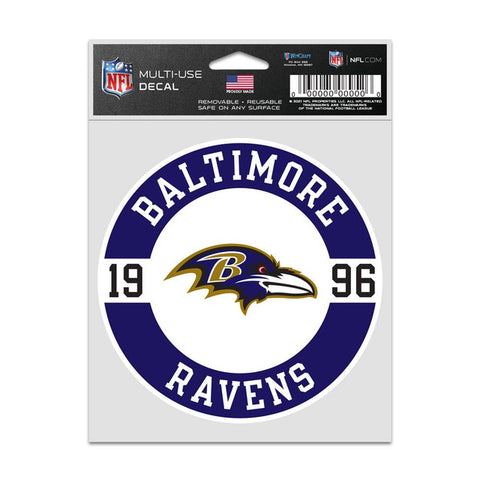 Baltimore Ravens Decal 3.75x5 Patch Fan