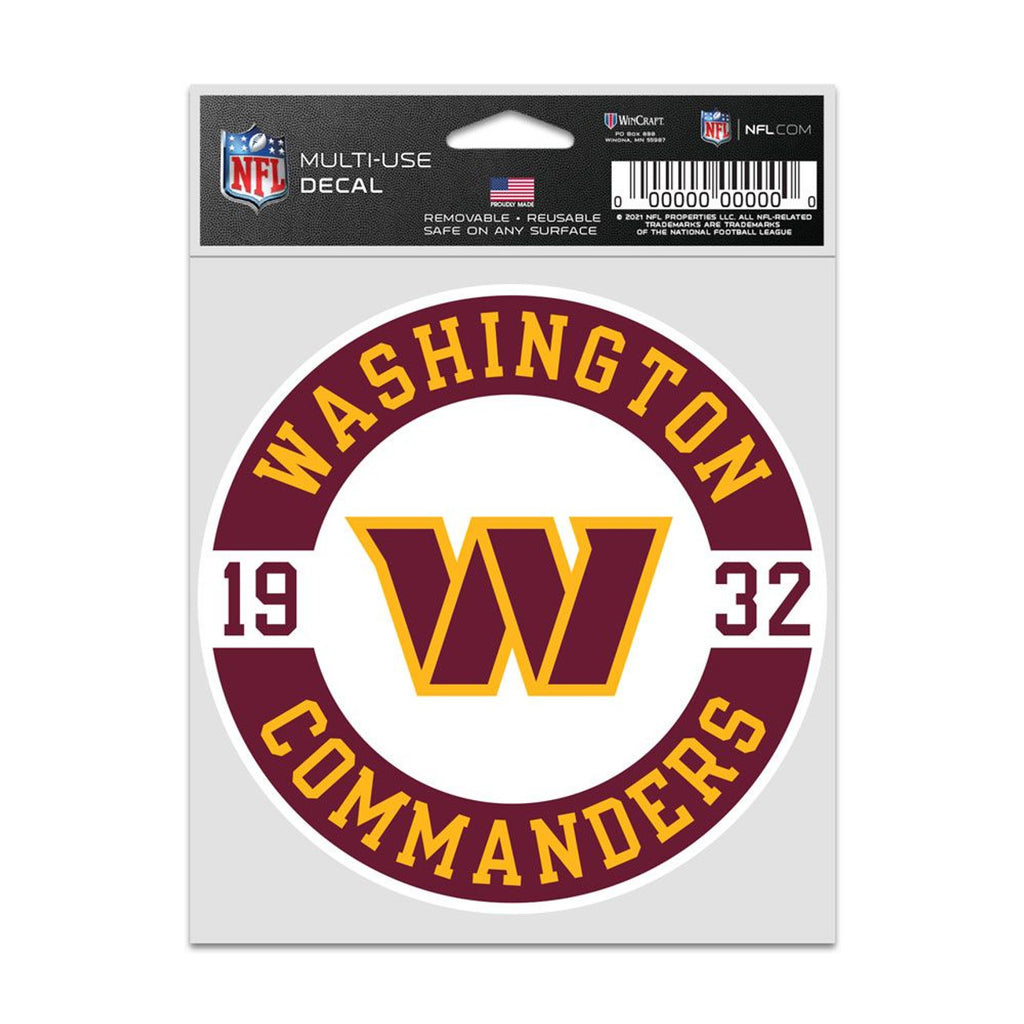 Washington Commanders Decal 3.75x5 Patch Fan