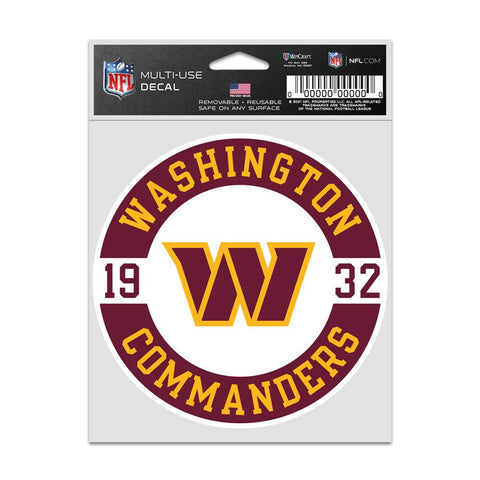 Washington Commanders Decal 3.75x5 Patch Fan