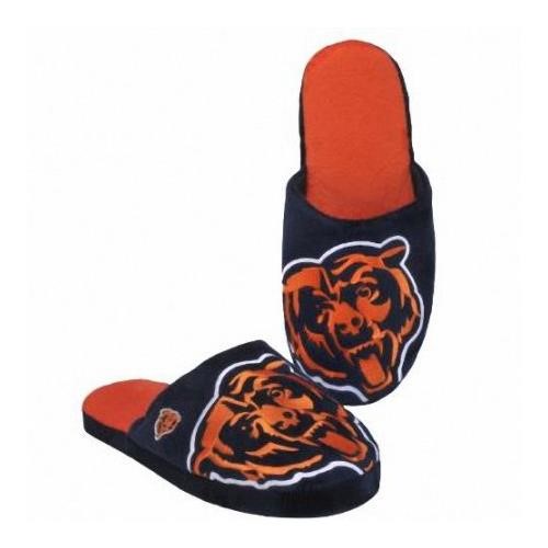 Chicago Bears Slippers - Big Logo Stripe (1 Pair) - S CO