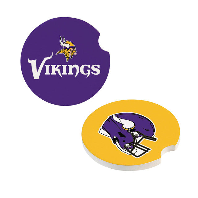 Minnesota Vikings Car Coaster Set 2 Pack