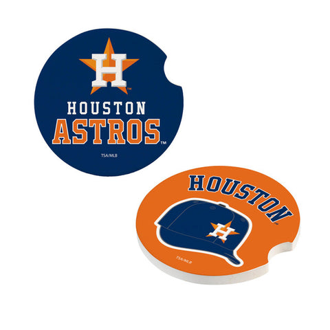 Houston Astros Car Coaster Set 2 Pack