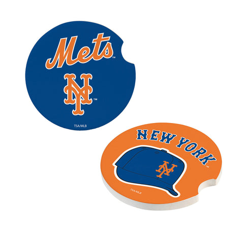 New York Mets Car Coaster Set 2 Pack